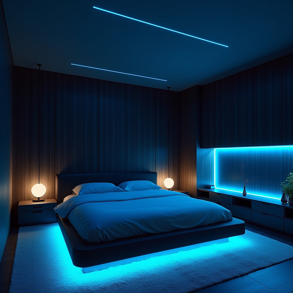 black wood bedroom accent wall 25