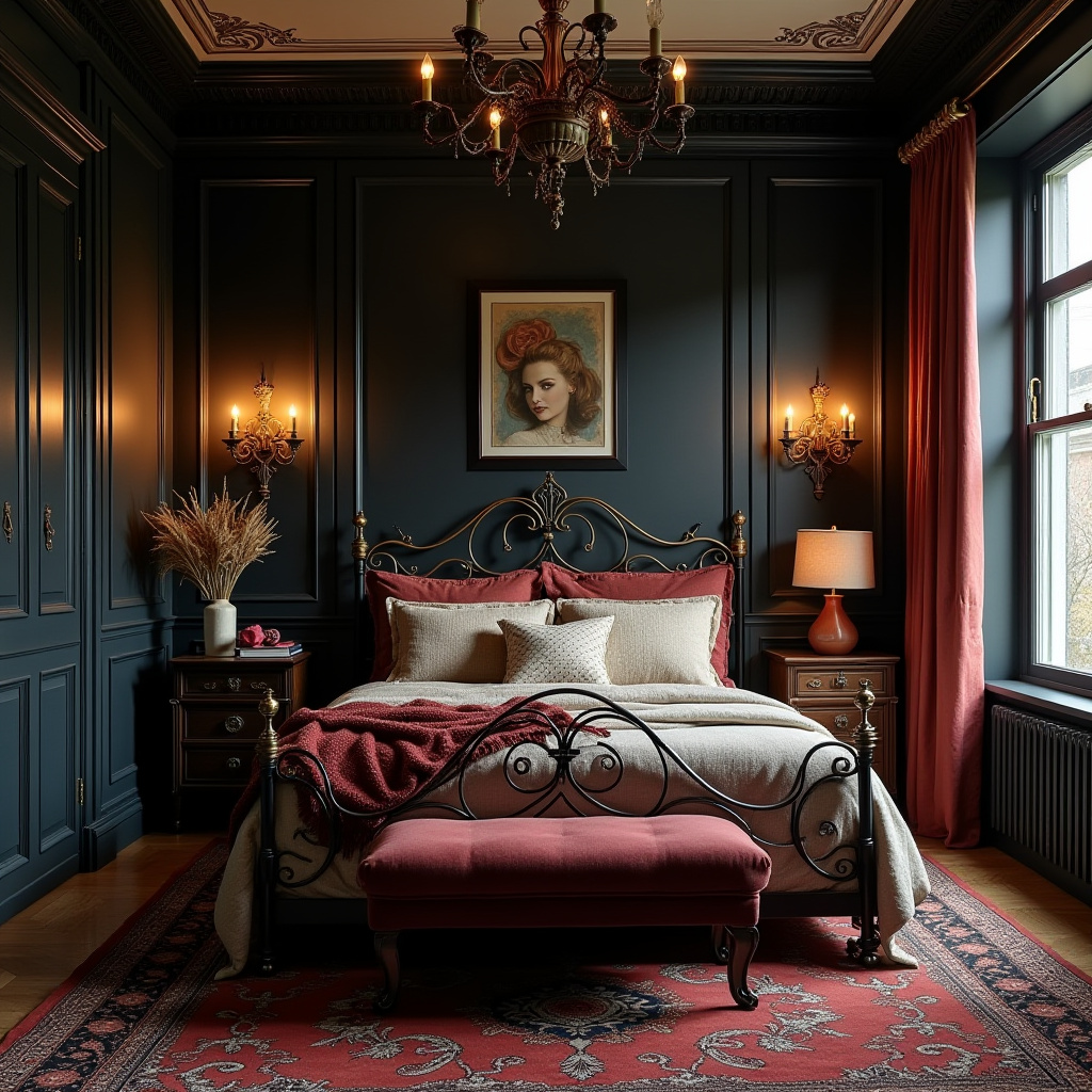 black wood bedroom accent wall 29