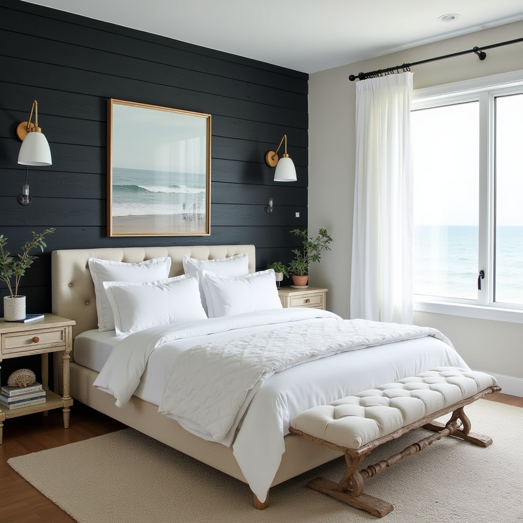 black wood bedroom accent wall 35
