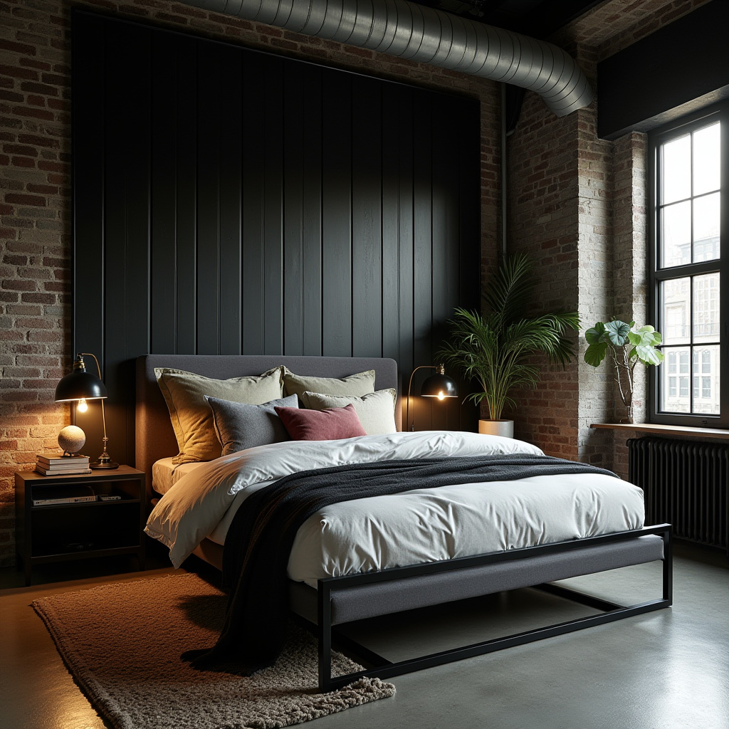 black wood bedroom accent wall 38