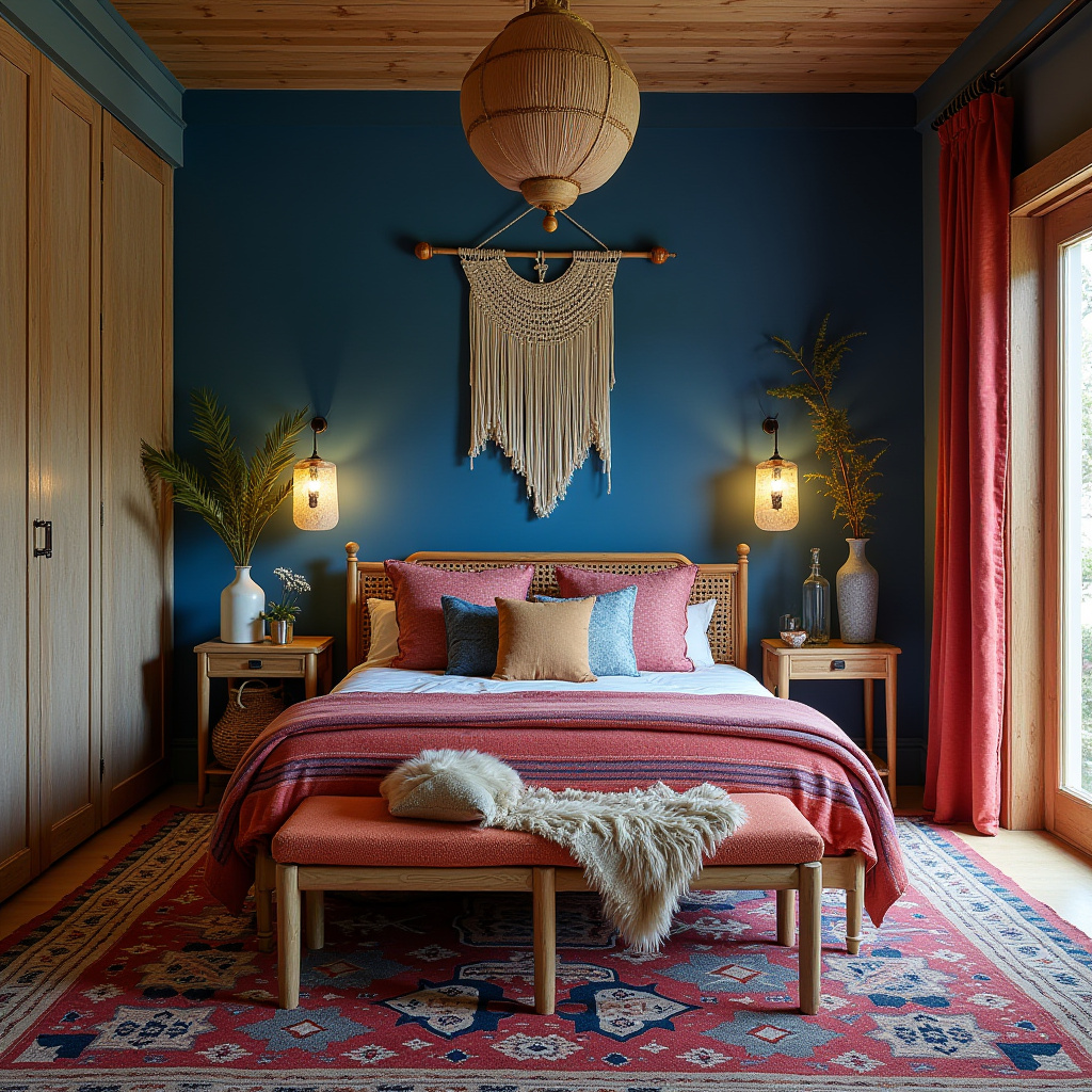 blue bedroom accent wall 16