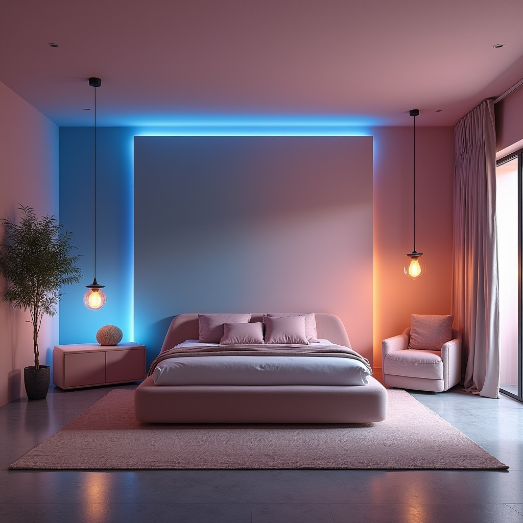 blue bedroom accent wall 21