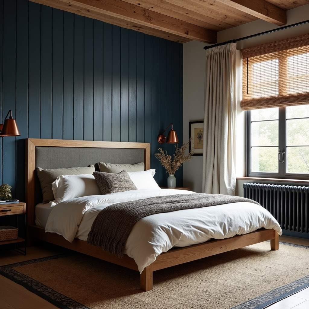 blue bedroom accent wall 23