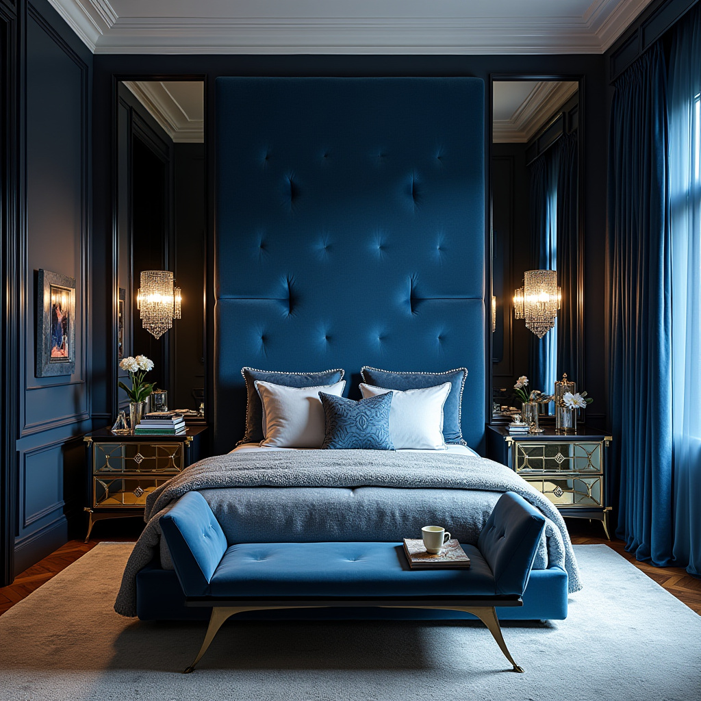blue bedroom accent wall 26