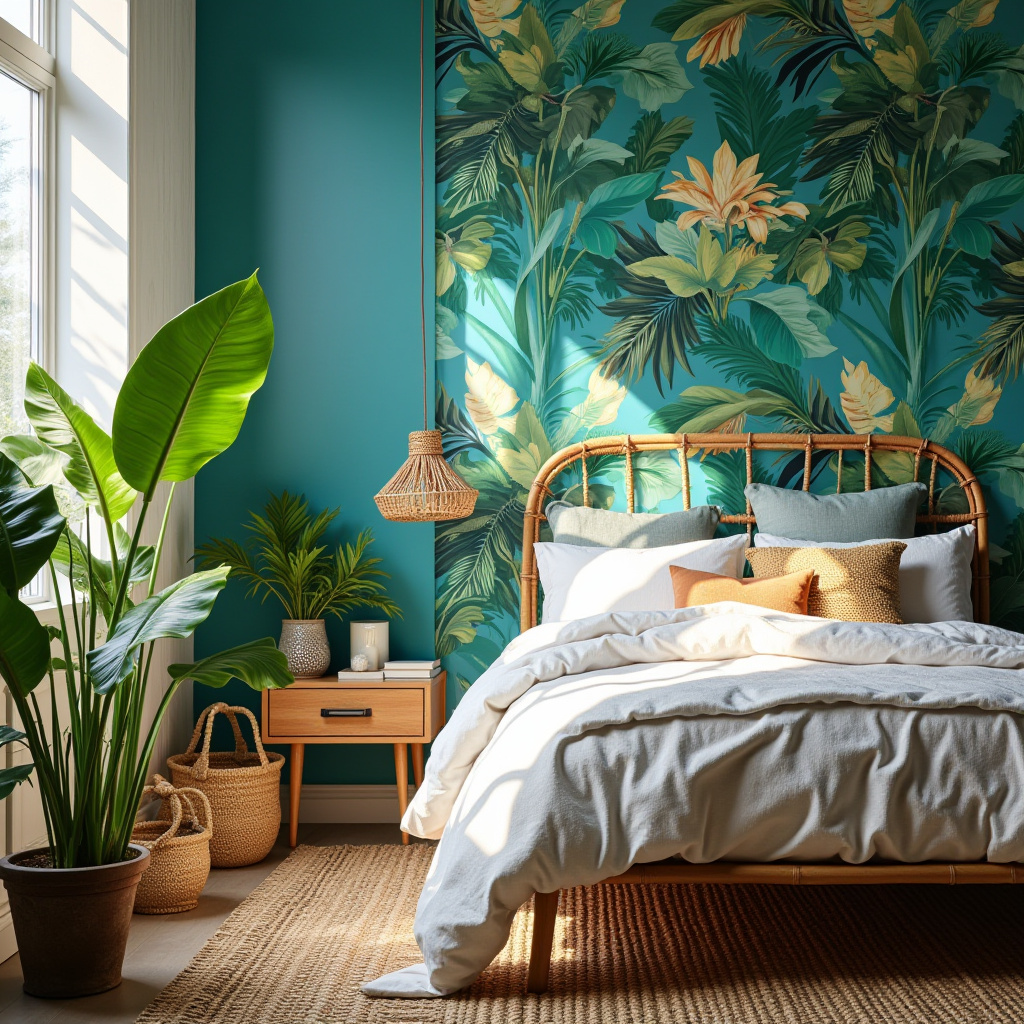 blue bedroom accent wall 28