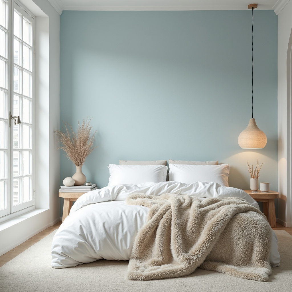 blue bedroom accent wall 30