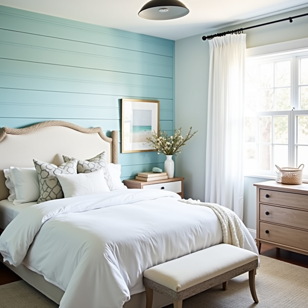 blue bedroom accent wall 37