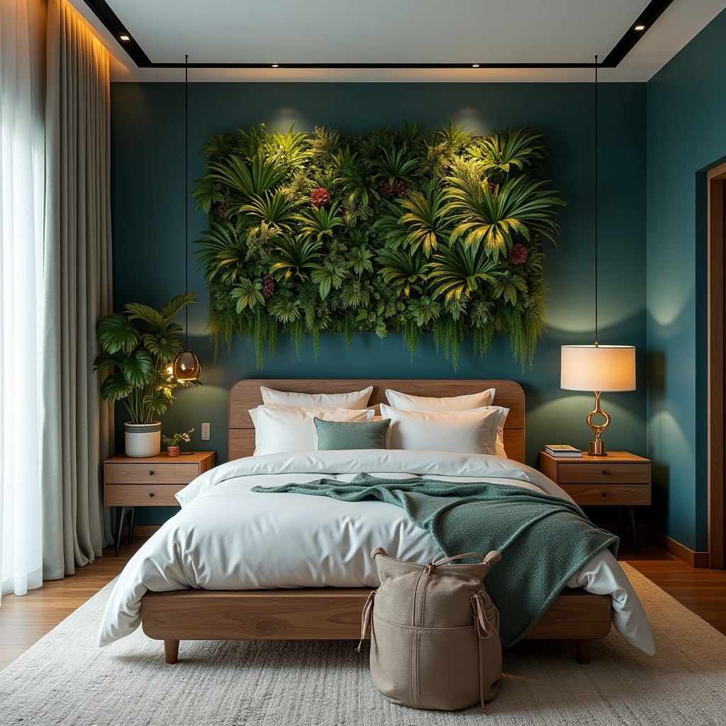 blue bedroom accent wall 5