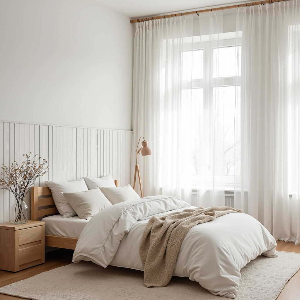 board and batten bedroom accent wall 1