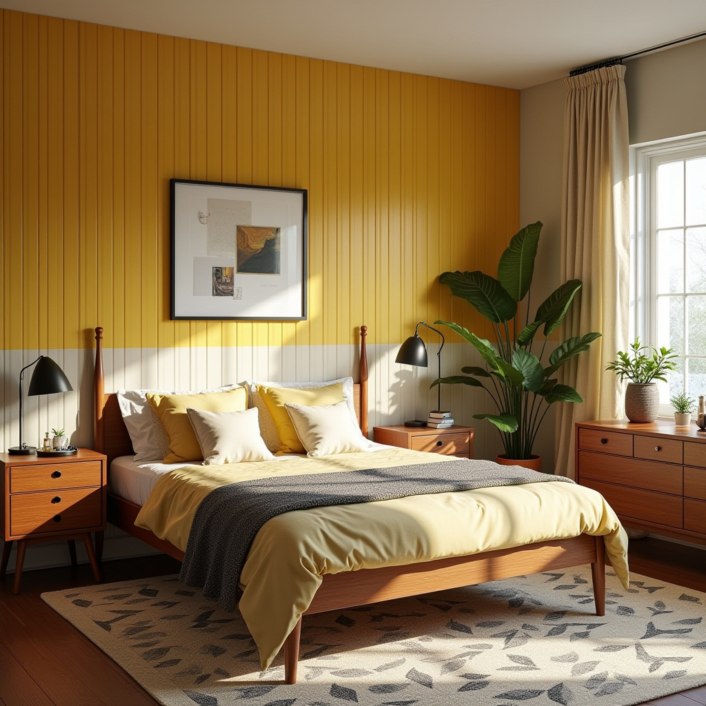 board and batten bedroom accent wall 15