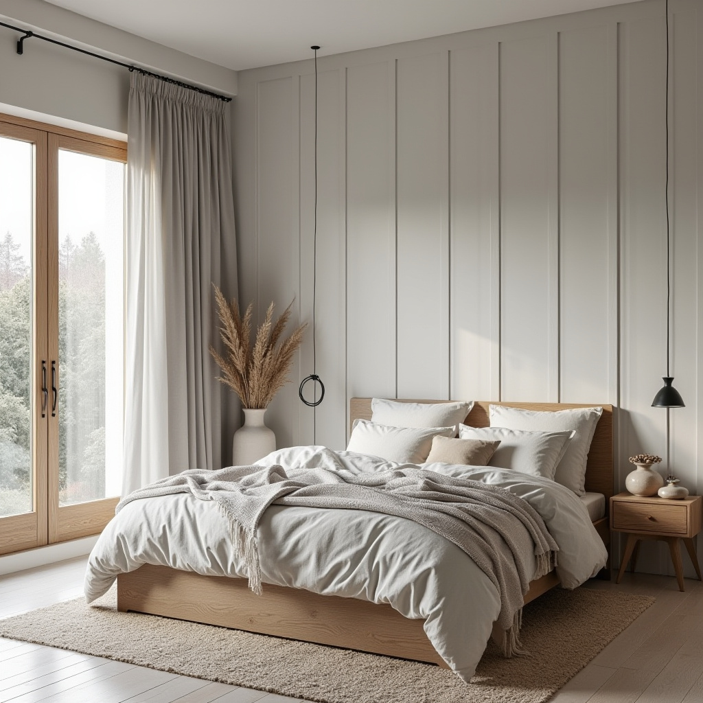 board and batten bedroom accent wall 17