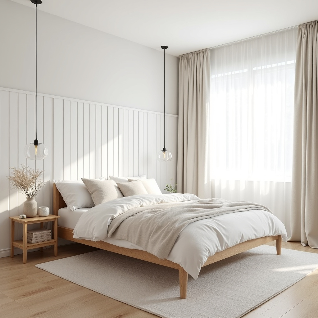 board and batten bedroom accent wall 2