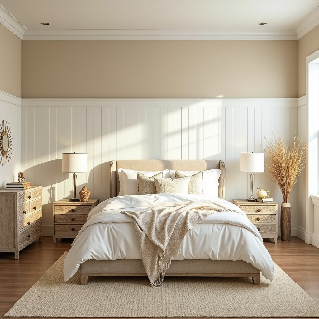 board and batten bedroom accent wall 3