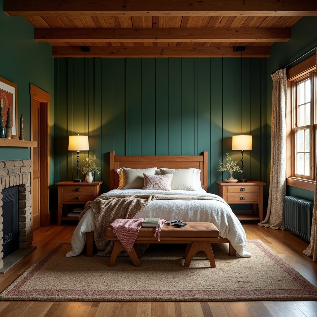 board and batten bedroom accent wall 33