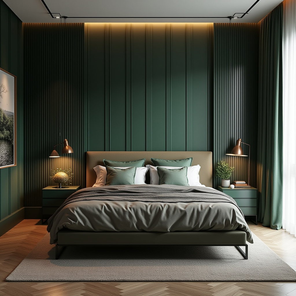 board and batten bedroom accent wall 6
