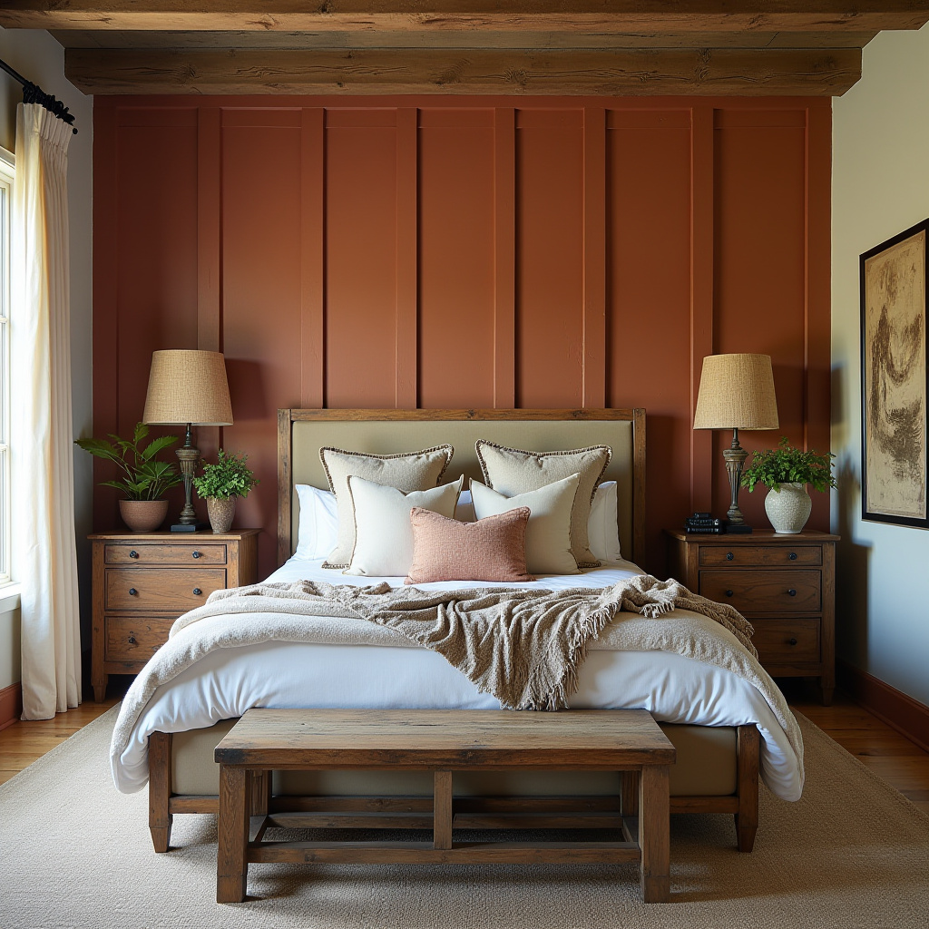board and batten bedroom accent wall 8