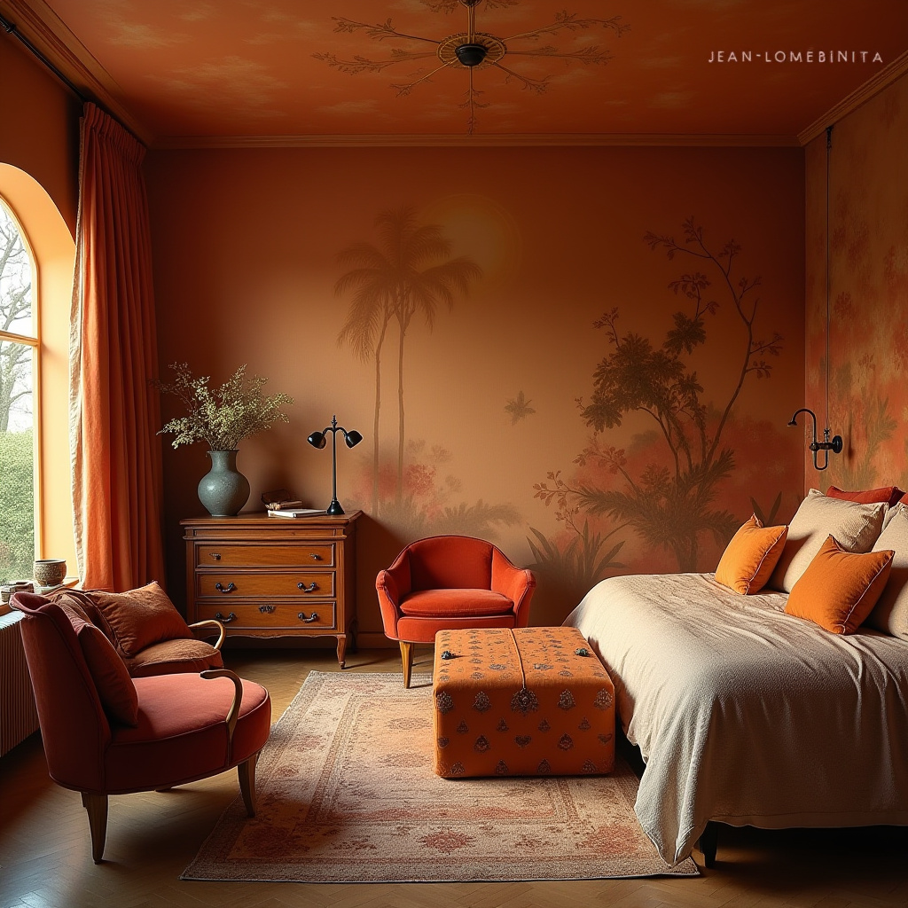 boho bedroom accent wall 12