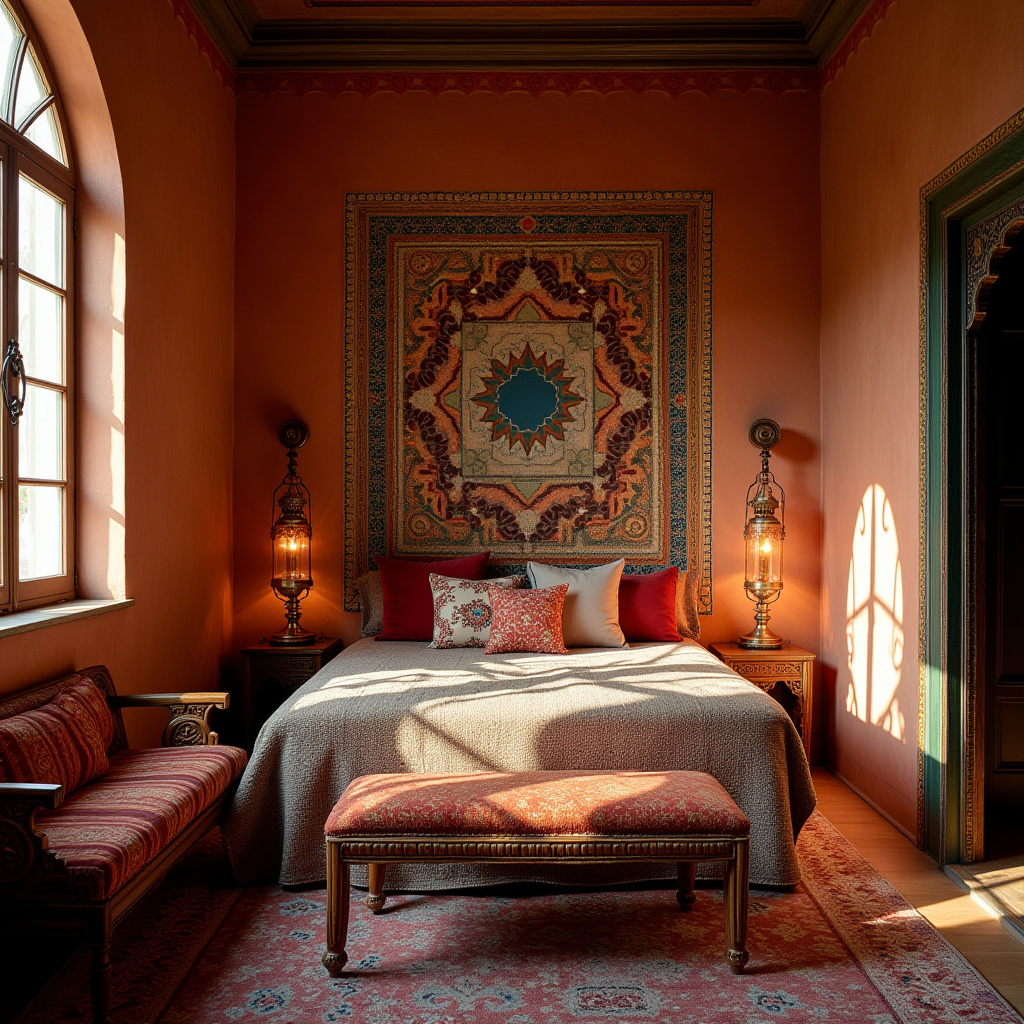 boho bedroom accent wall 15