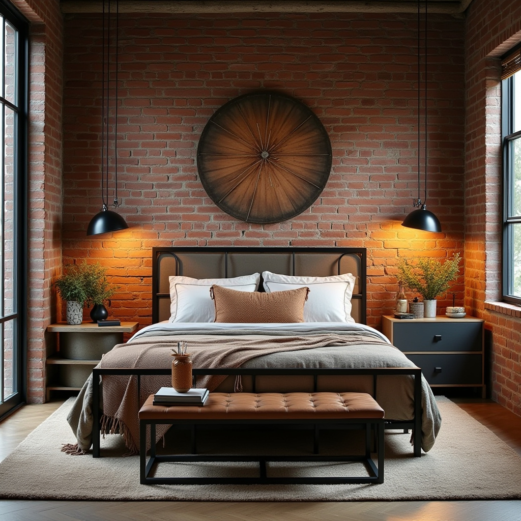 boho bedroom accent wall 17