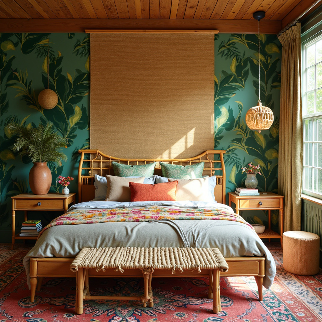 boho bedroom accent wall 21