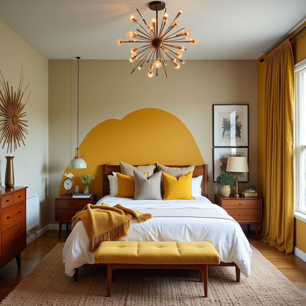 boho bedroom accent wall 23