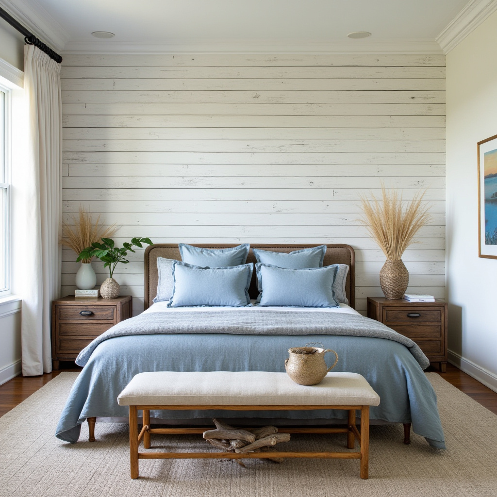 boho bedroom accent wall 27