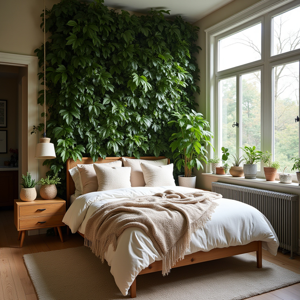 boho bedroom accent wall 32
