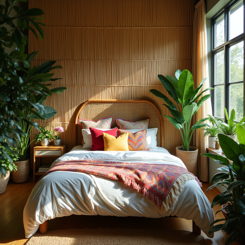 boho bedroom accent wall 6
