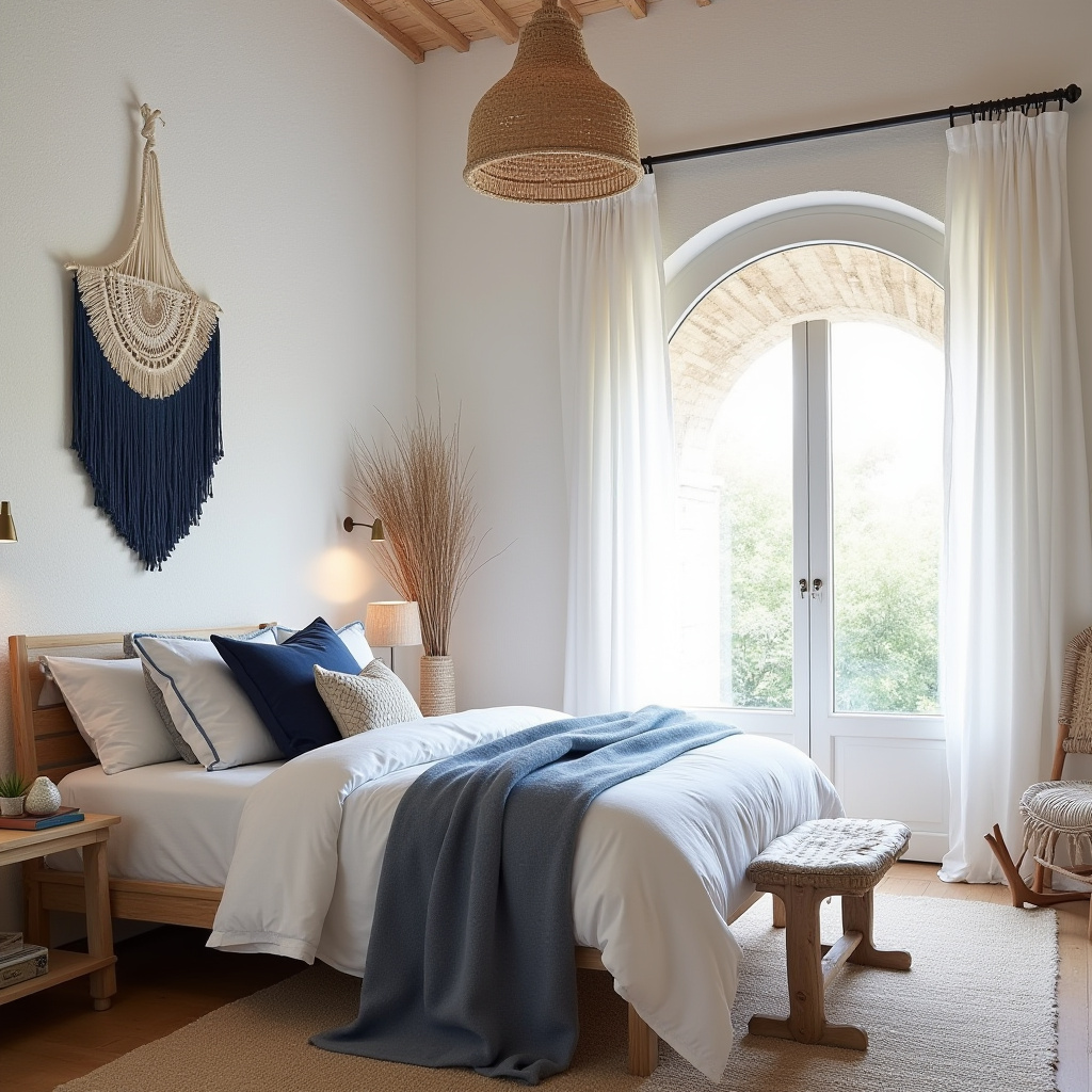 boho bedroom accent wall 8