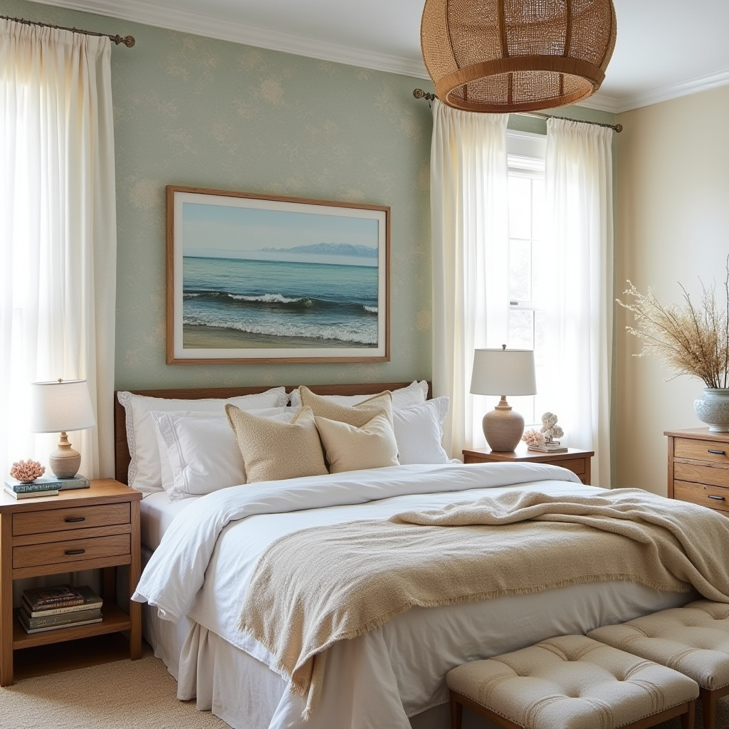 boho bedroom accent wall ideas 26