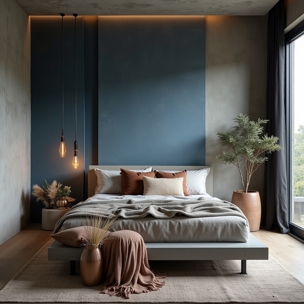 boho bedroom accent wall ideas 31