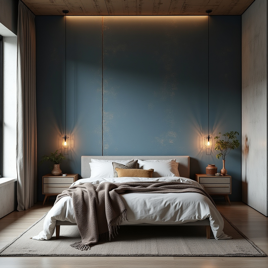 boho bedroom accent wall ideas 32