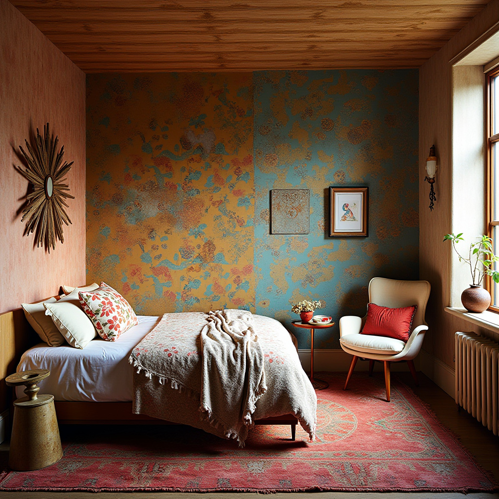 boho wallpaper bedroom accent wall 20