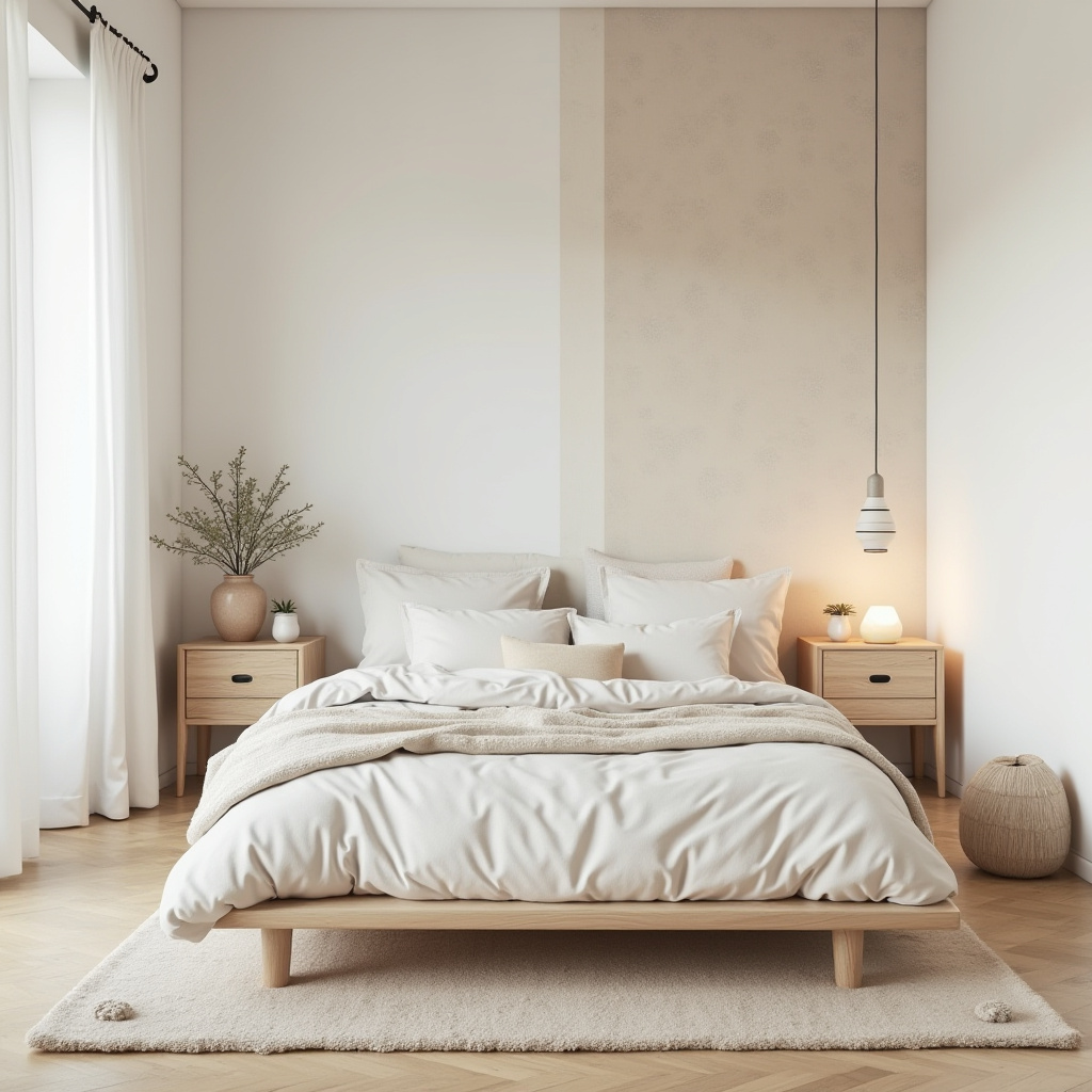 boho wallpaper bedroom accent wall 26