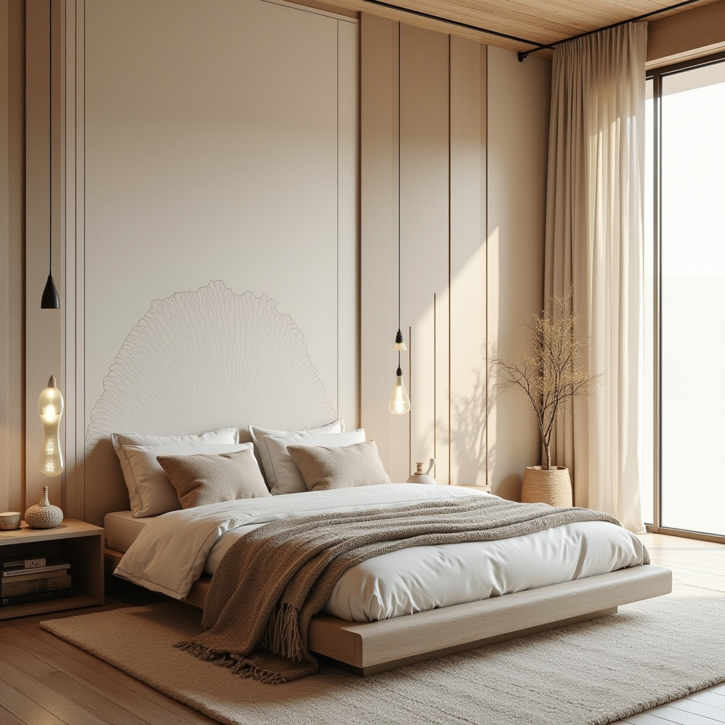 boho wallpaper bedroom accent wall 34