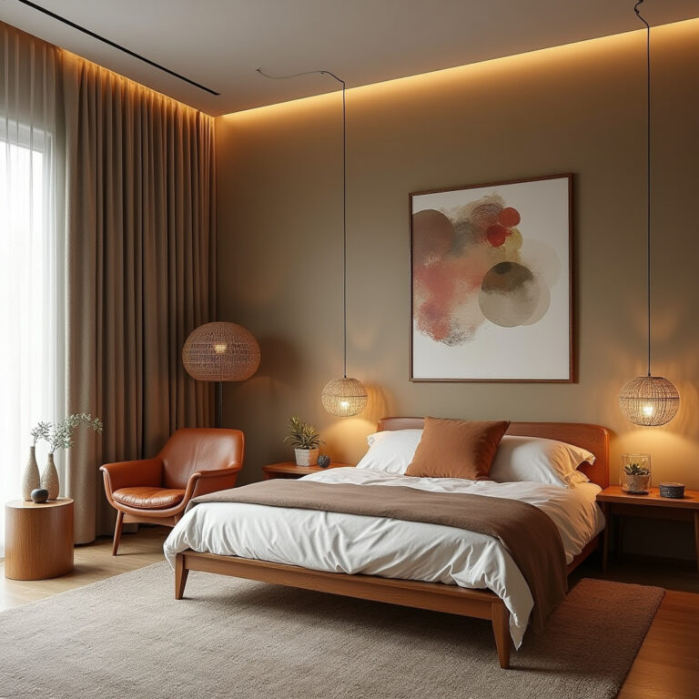 chic modern bedroom details 10