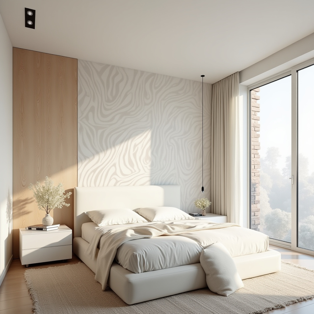 coastal bedroom accent wall wallpaper 11