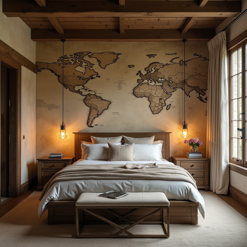 coastal bedroom accent wall wallpaper 15
