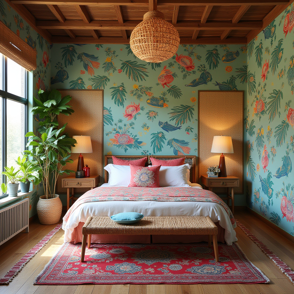 coastal bedroom accent wall wallpaper 37