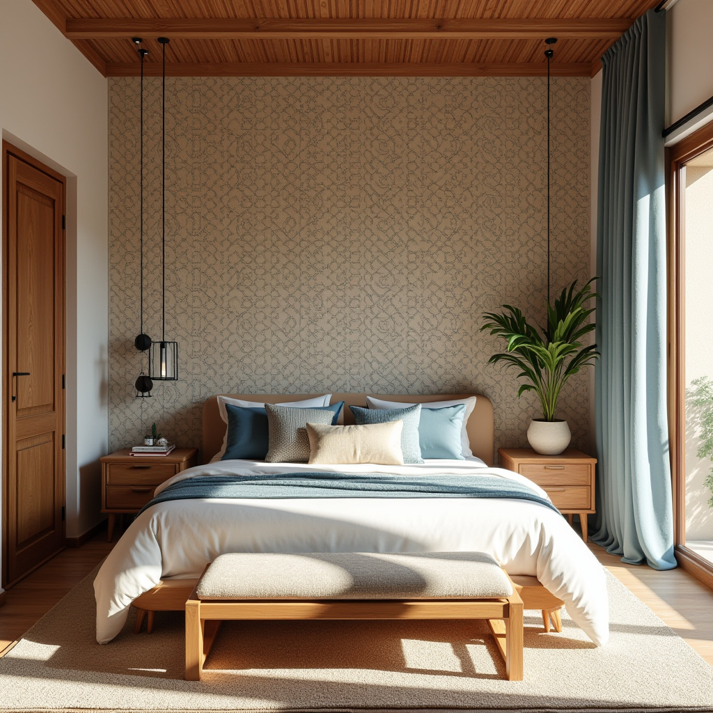 coastal bedroom accent wall wallpaper 40