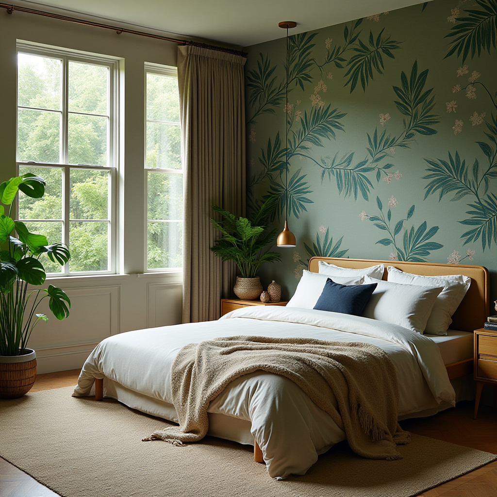 coastal bedroom accent wall wallpaper 8