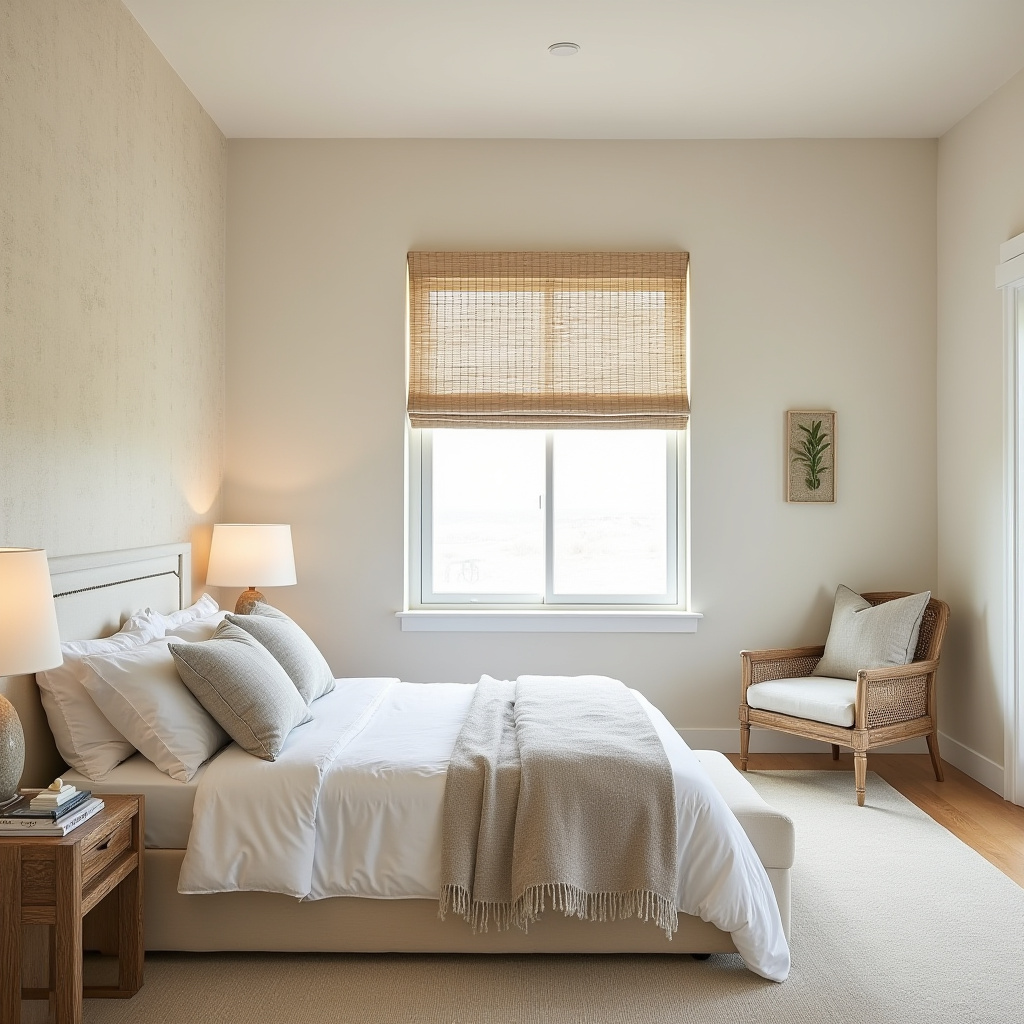 cream bedroom accent wall 11