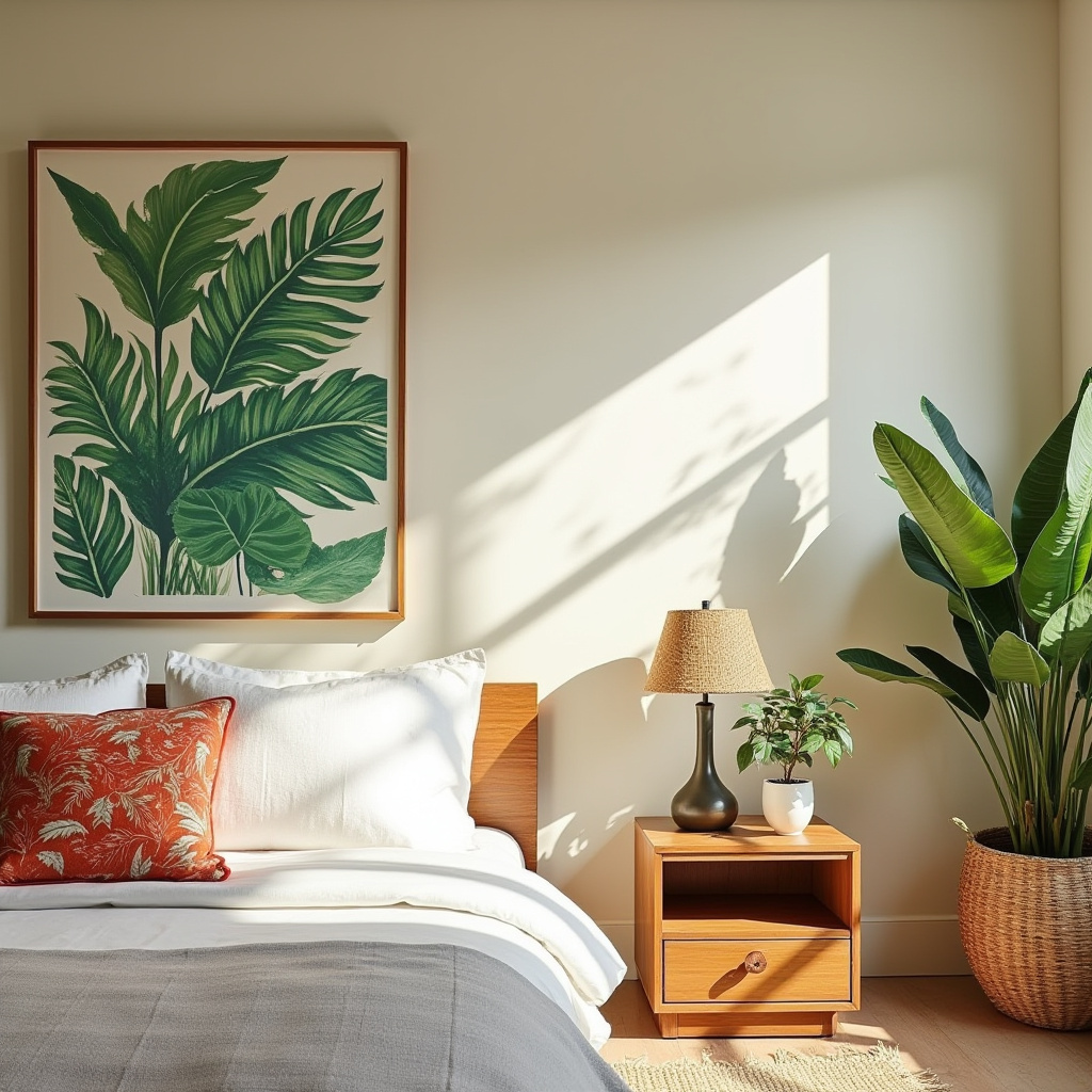 cream bedroom accent wall 22