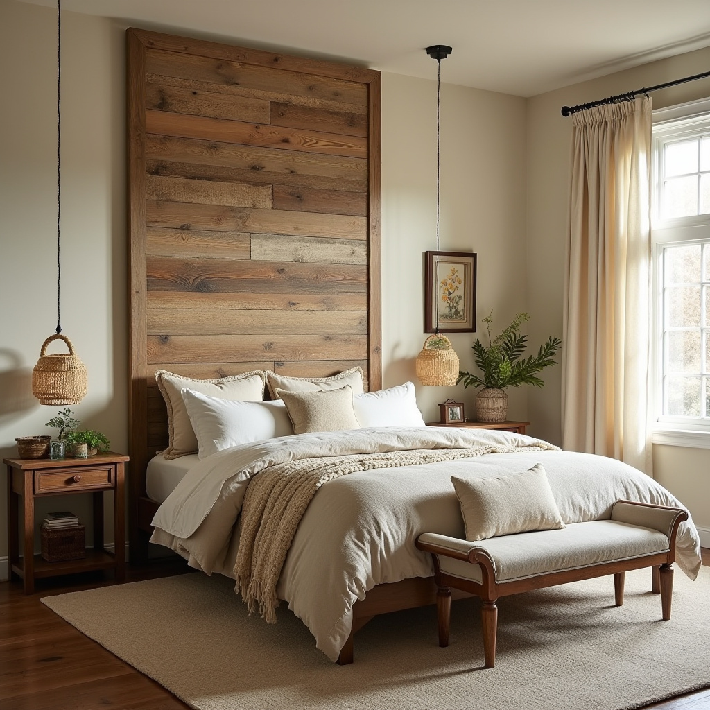 cream bedroom accent wall 24