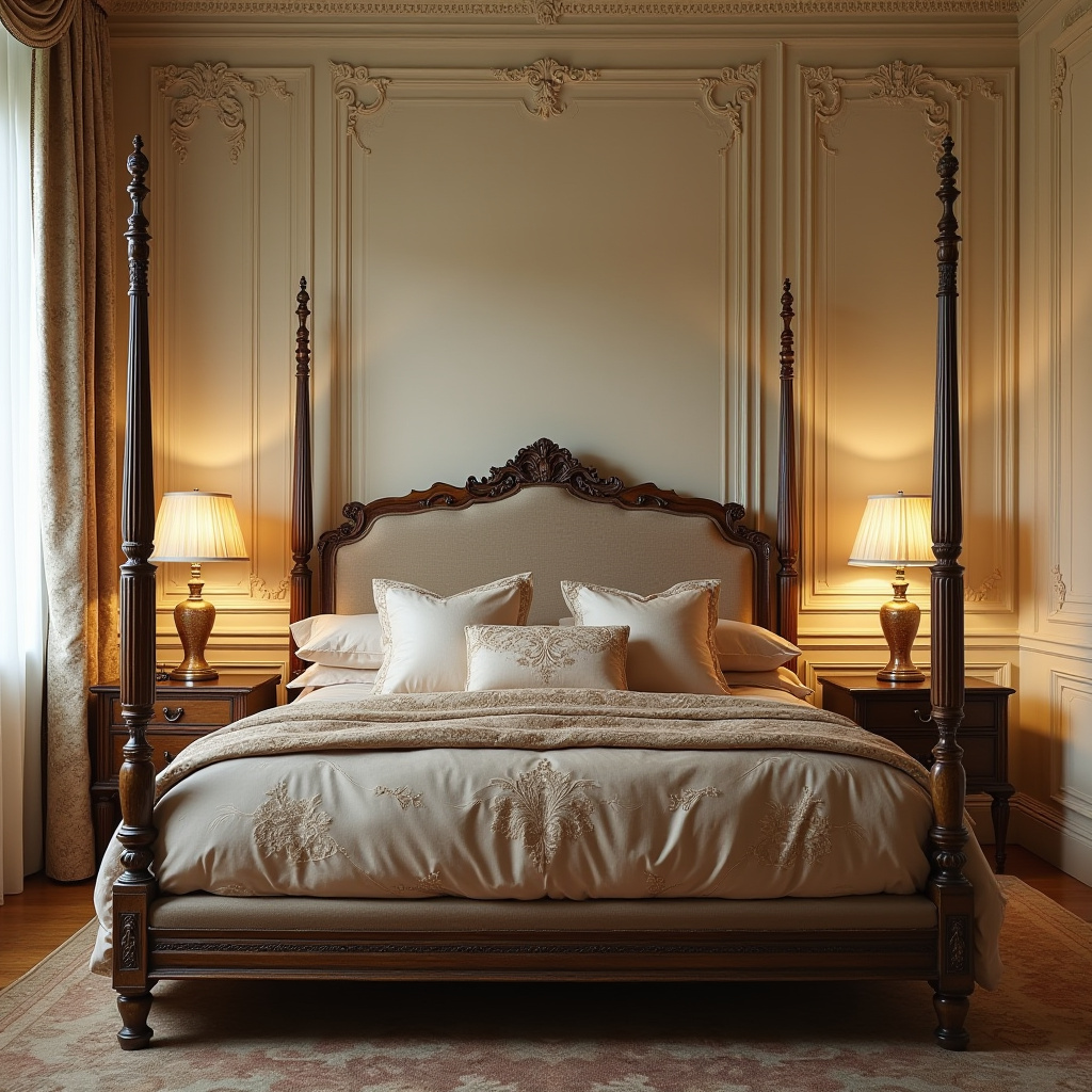 cream bedroom accent wall 30