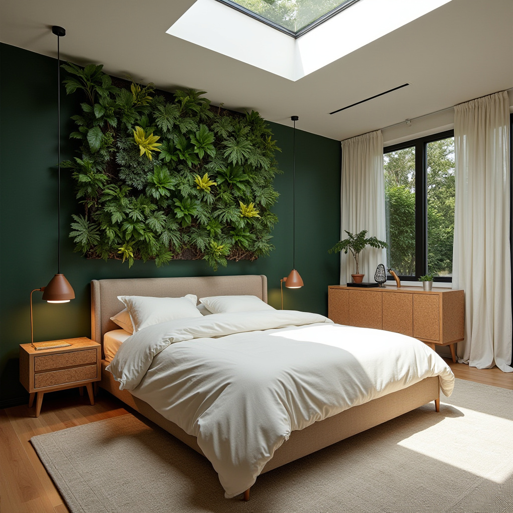 deep green bedroom accent wall 24
