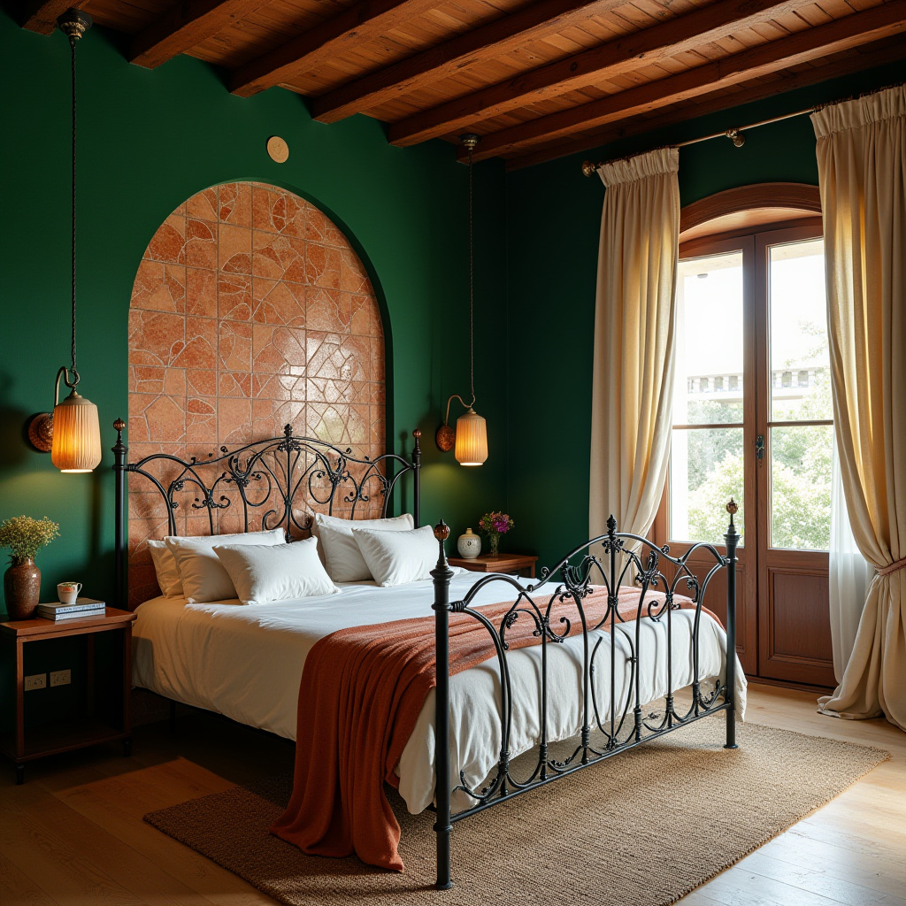 deep green bedroom accent wall 34