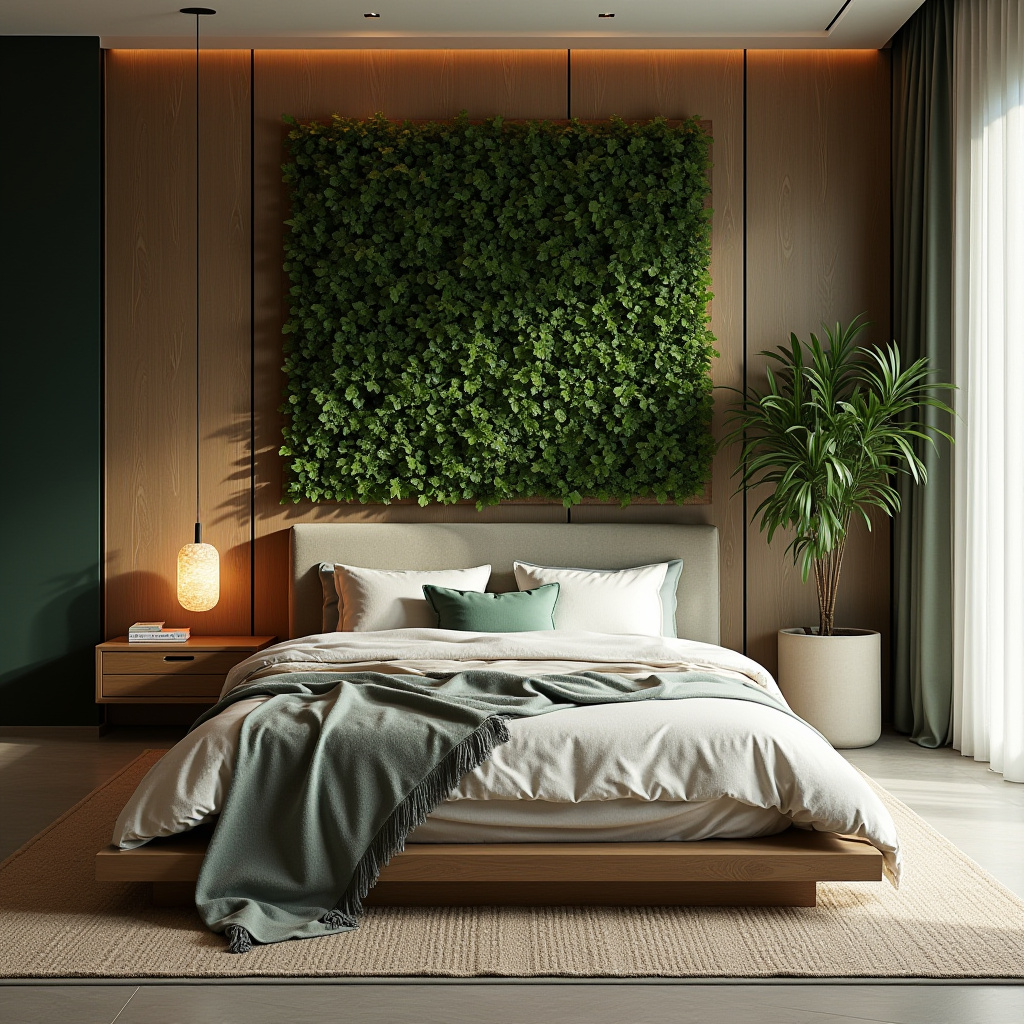 deep green bedroom accent wall 5