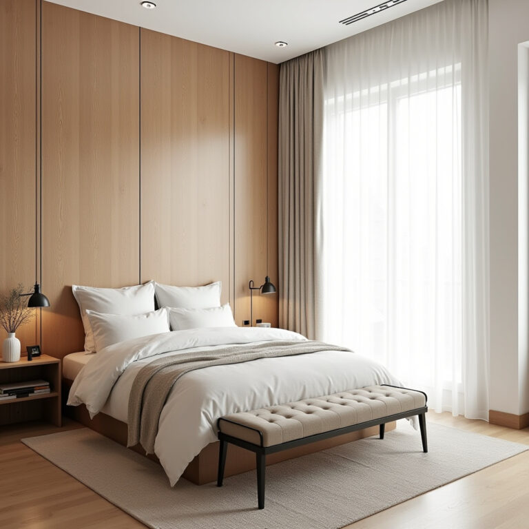 guest bedroom accent wall 1