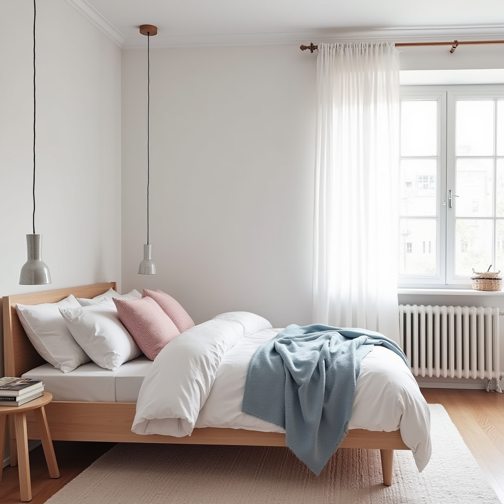 hot pink bedroom accent wall 27